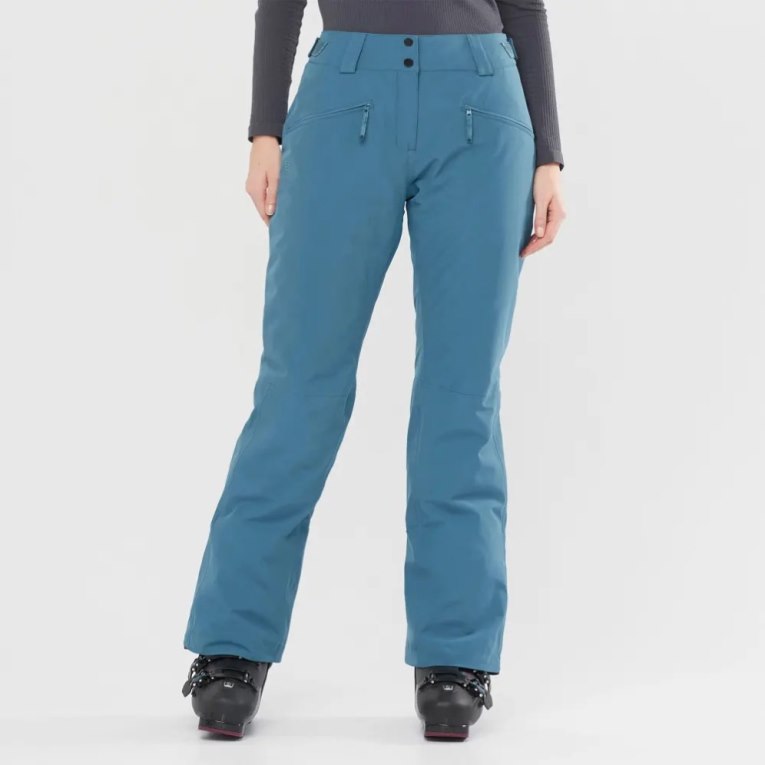 Pantalones De Esquí Salomon Edge Mujer Azules | MX QIWC317